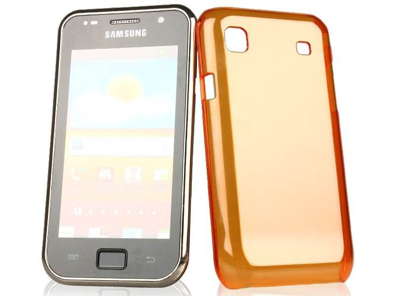 Galaxy S SC-02Bプラスチックハードケース#クリアオレンジ拍卖
