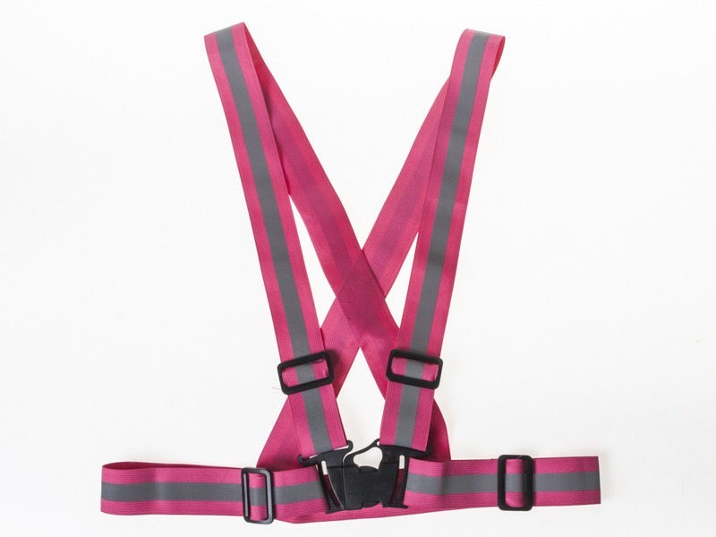 撮影 自転車 ジョキング 運動 夜間安全 保護用品 安全ベスト 反射ベスト 夜光チョッキ 調節可能#ピンク拍卖