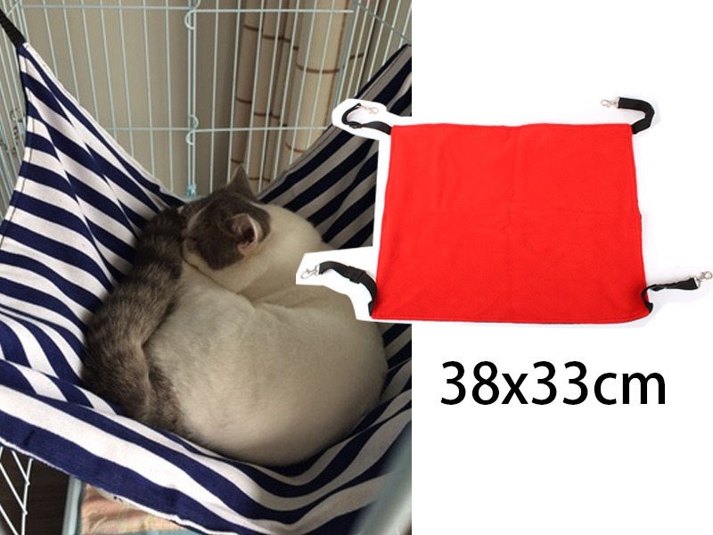 猫用 ニャンモック ハンモック 寝袋 多頭飼い#レッド サイズS拍卖