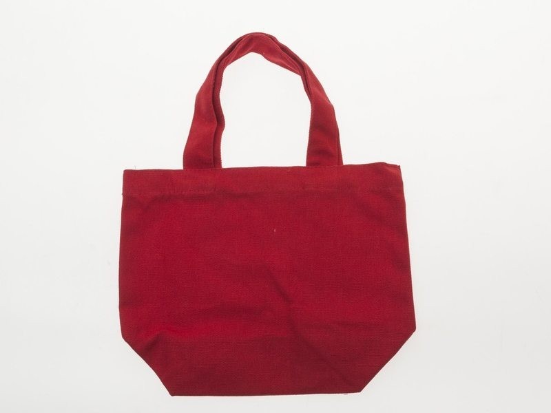 生活雑貨 カラフル キャンバス製 無地 手提げハンドバッグ エコバッグ ランチバッグ お弁当袋など#レッド拍卖