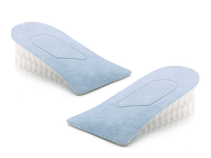 男女兼用 ハーフタイプ シークレットインソール 高さ調整 中敷き 衝撃吸収 左右セット グレー#2段式拍卖