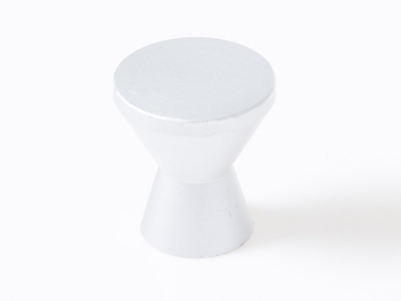 アルミ製 シンプル ノブ 取っ手 生活雑貨 インテリアグッズ 引き出しなどに#砂時計風 18MM#マットシルバー拍卖