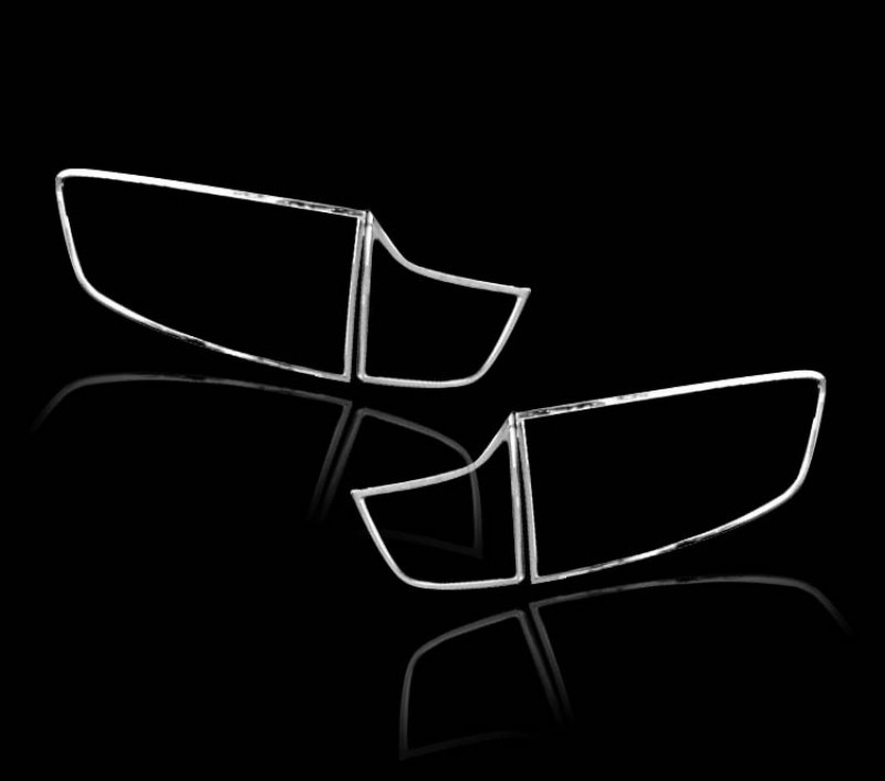 BMW用 X6 E71 E72 2008-2014用 クロームメッキ テールランプリム リアランプリム テールライト トリム ベゼルカバー拍卖