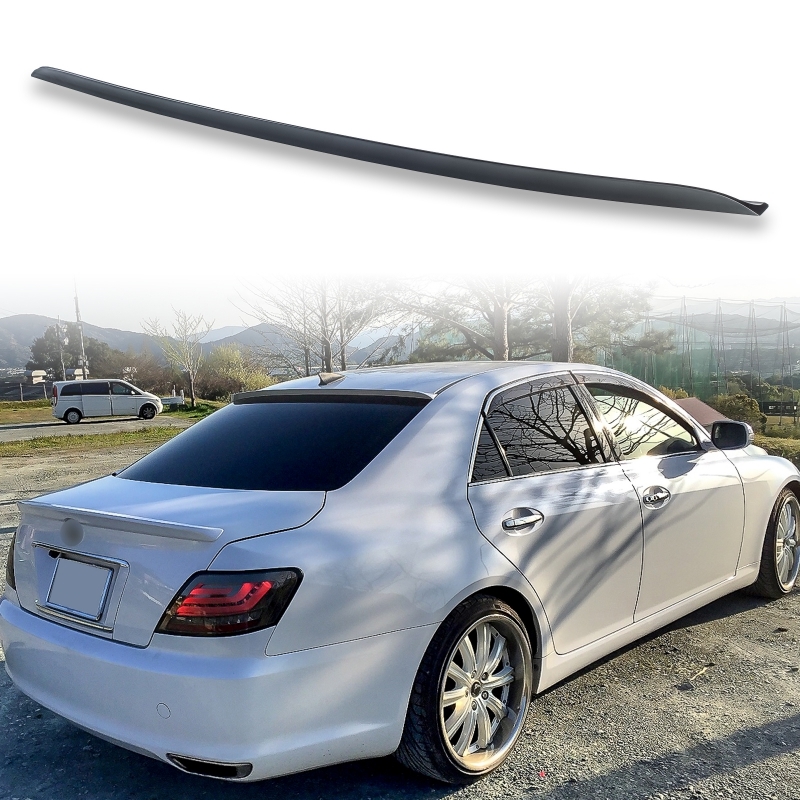 FYRALIP リアルーフスポイラー 未塗装 Y15R High Kickタイプ トヨタ用 マークX X120型用 2004-2009 外装 エアロ パーツ 両面テープ取付拍卖