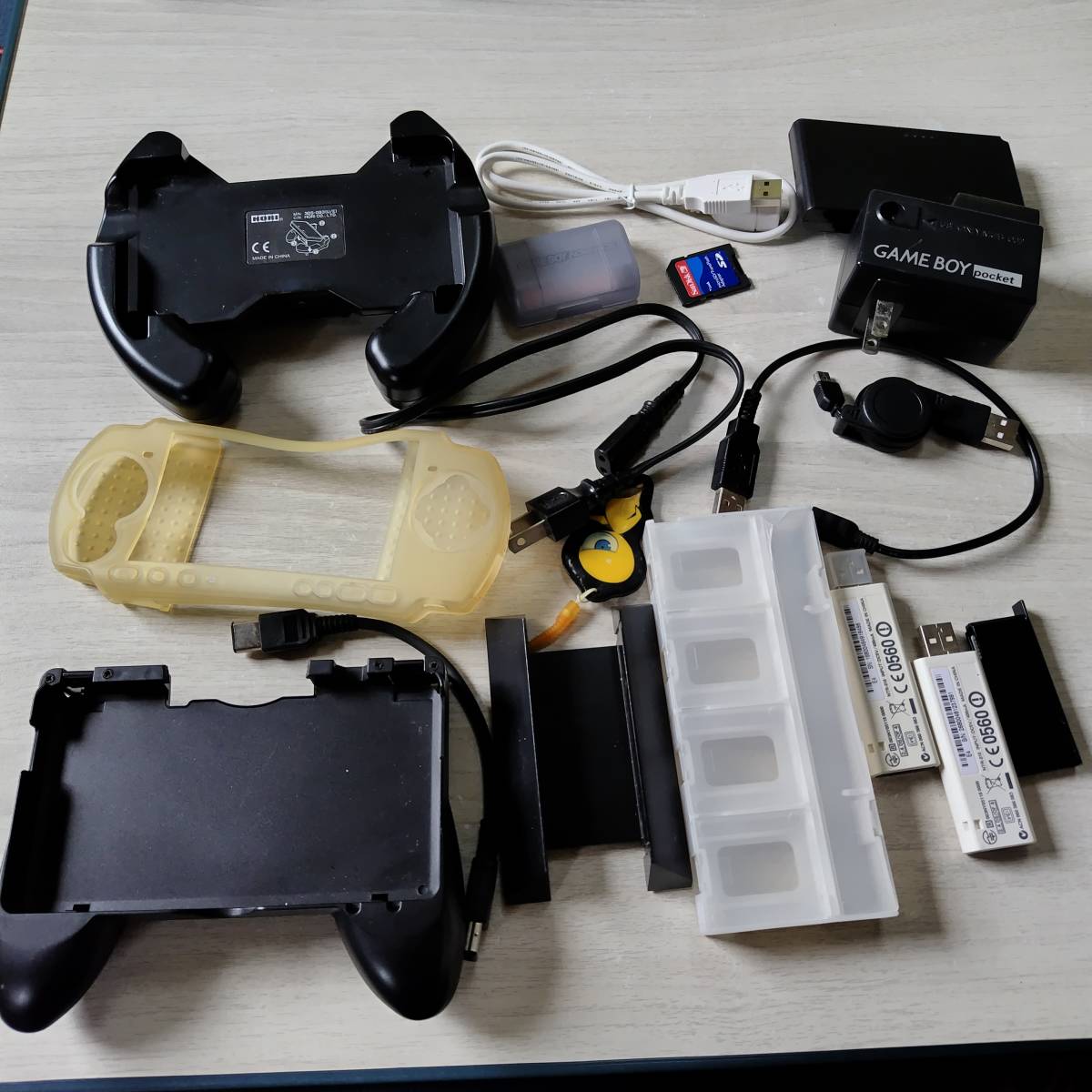 ◯ジャンク マリオカート7ハンドル for ニンテンドー3DS Wi-Fi USBコネクタ 等  レターパックライト何十本でも送料370円◯拍卖