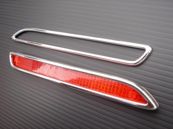 (1) スバル メッキ リフレクター リアバンパー ライト ランプ リング ステラカスタム LA100F LA110F拍卖