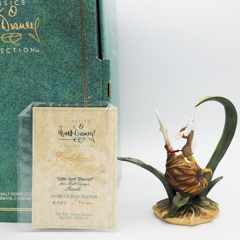 【超希少品】 WDCC バンビ Field Mouse Little April Shower アンタッチ ウォルトディズニー クラシックコレクション Untouch 3342/7500拍卖