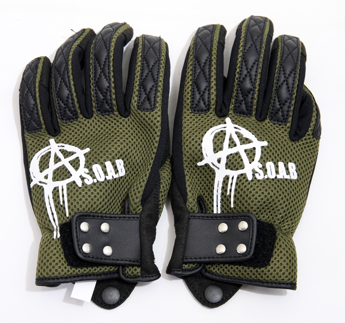 【67%引】S.O.A.B SOAG-201 カーキ(M)メッシュグローブ拍卖
