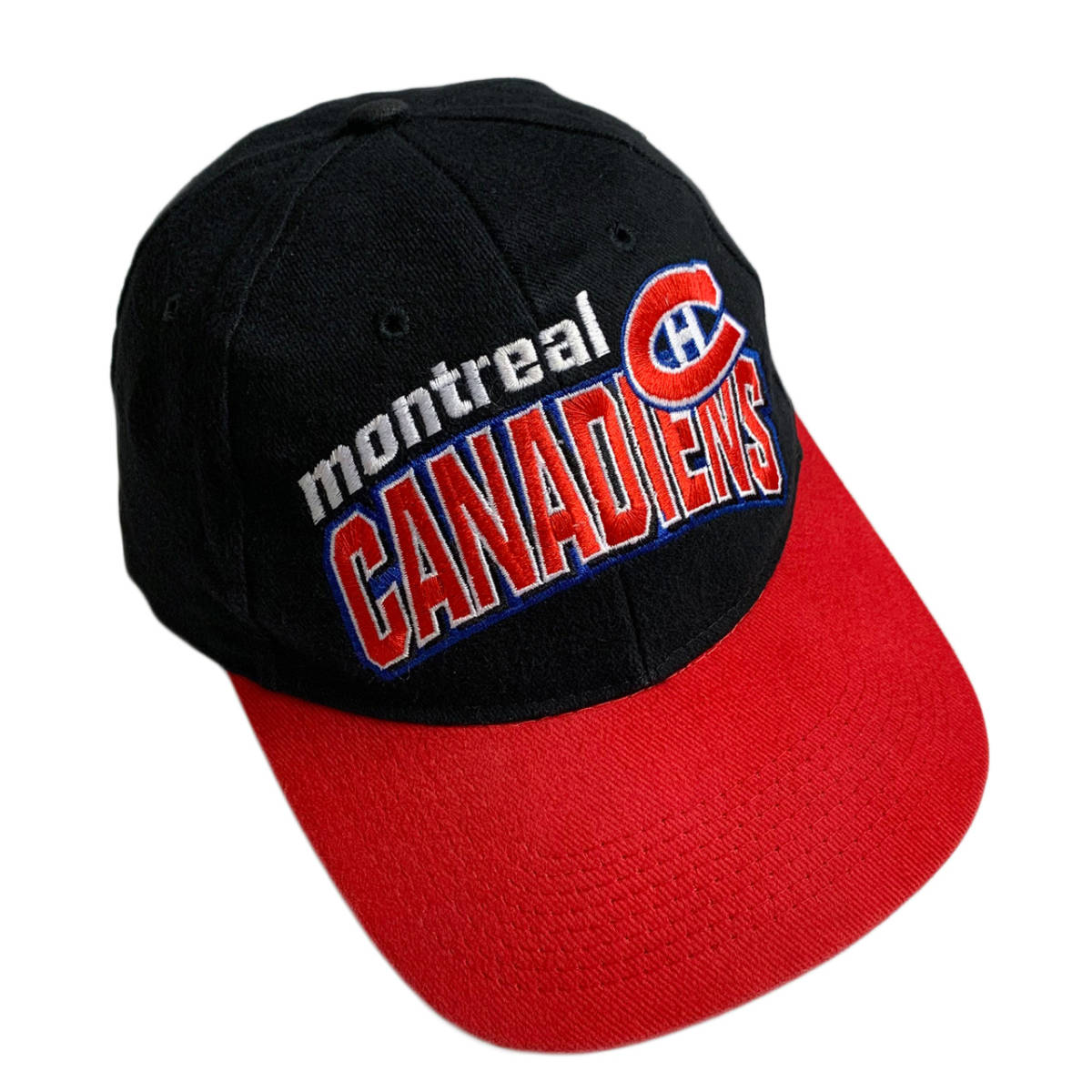 ビンテージ 90s NHL モントリオール・カナディアンズ ホッケー キャップ サイズ フリー拍卖
