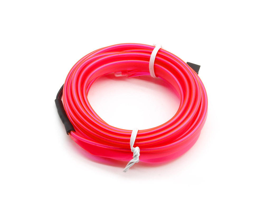 有機ELネオンワイヤー(フィン付き) カット可能 変形可能 高級感 イルミネーション 直径2.3mm 5M ピンク拍卖