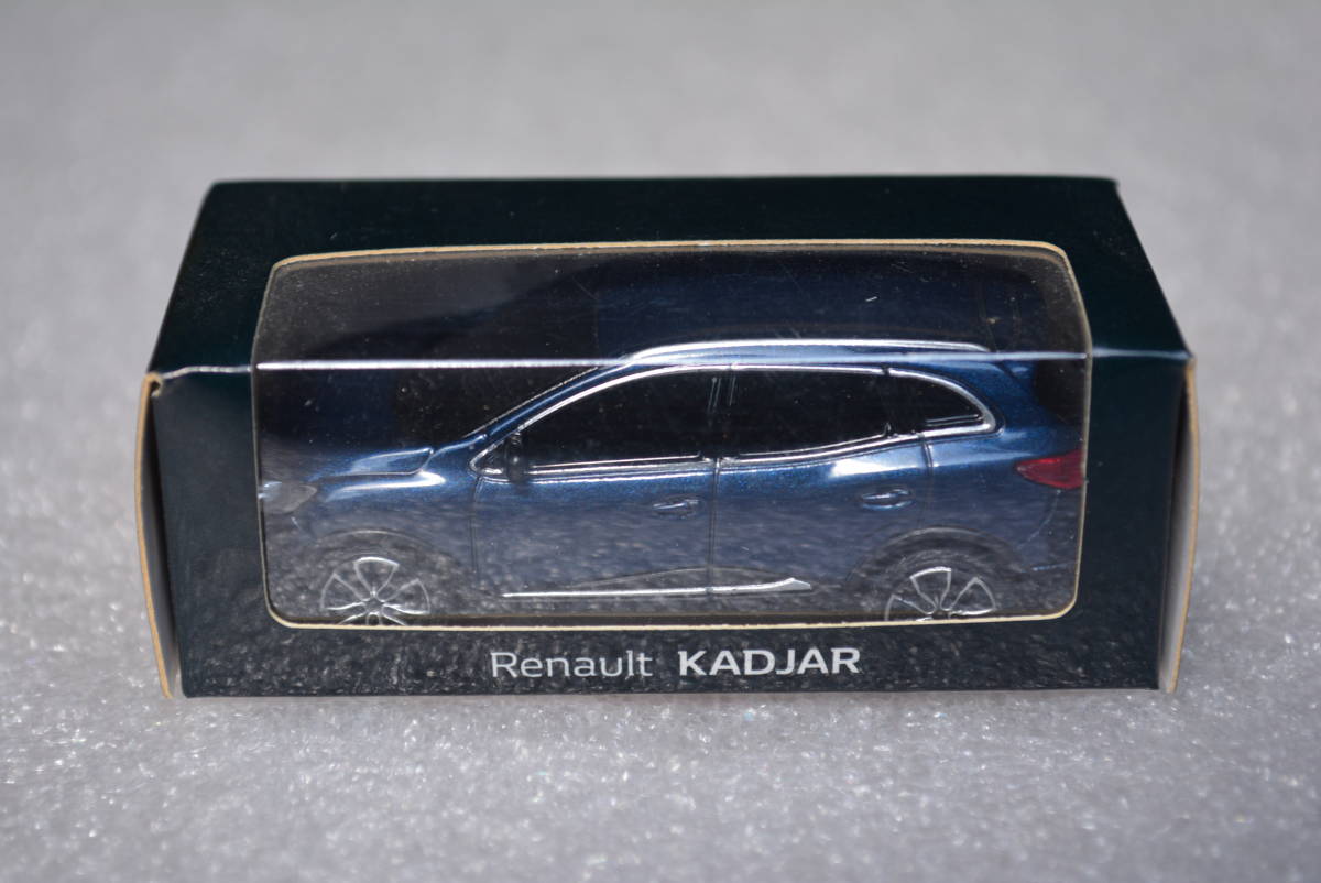 ルノー・ジャポン ディーラー純正 1/64 ルノー・カジャー ミニカー 未使用品(ブルー・メタリック)拍卖