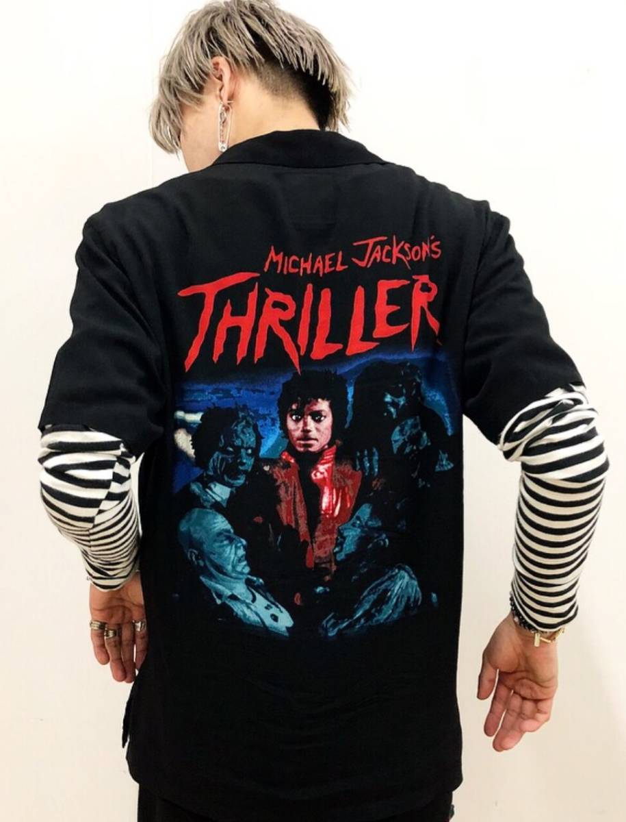 即決 未使用 定価35,200円 ヒステリックグラマー × マイケル ジャクソン × 野口強 アロハ シャツ アロハシャツ Tシャツ 拍卖