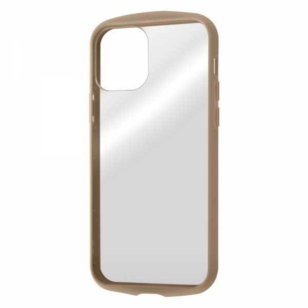 iPhone 12 12Pro 耐衝撃ケース ベージュ カバー Puffull クリア 硬度2H ポリカーボネイト シンプル RT-P27CC14-CBEM拍卖