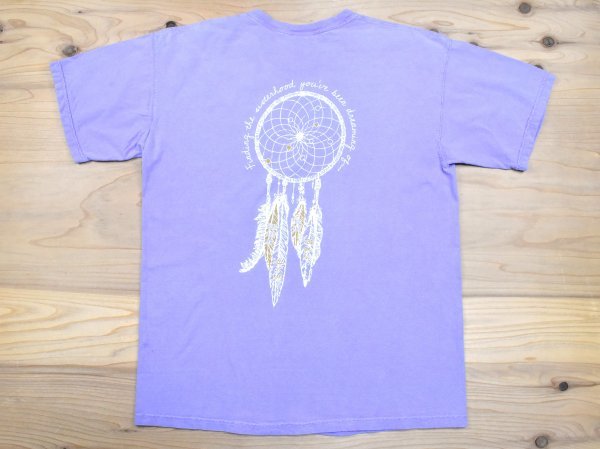 USA古着 COMFORT COLORS ドリームキャッチャー Tシャツ sizeL 紫 パープル ラベンダー 雰囲気 アメリカ アメカジ 海外拍卖