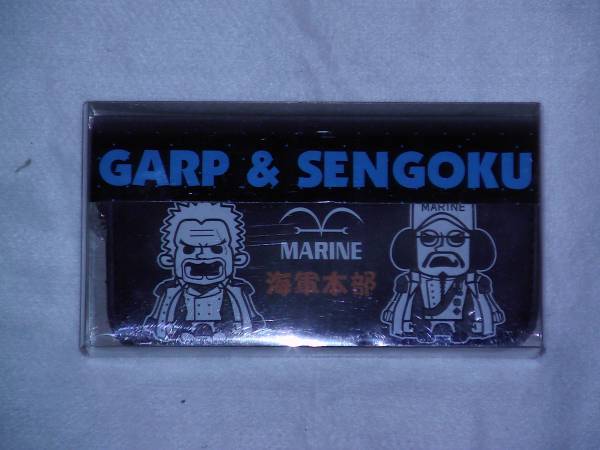 ワンピース ウォレットチェーン付き長財布 ガープ&センゴク黒拍卖