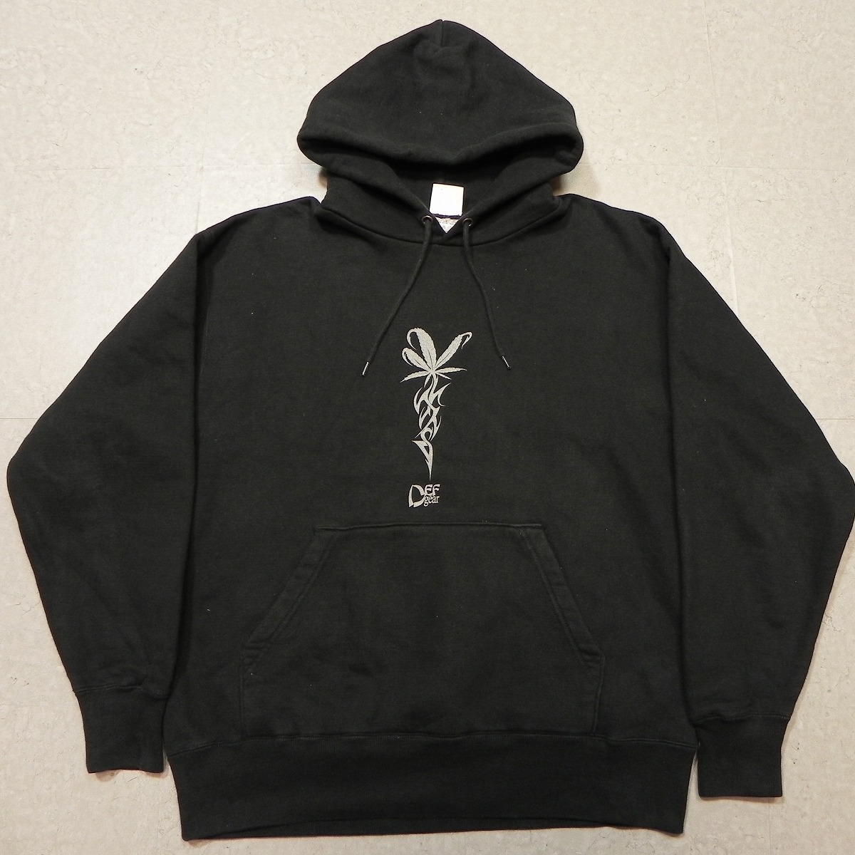 DEFGEAR デフギアー★厚手 スウェットパーカー M★黒 ブラック DEF GEAR★h拍卖