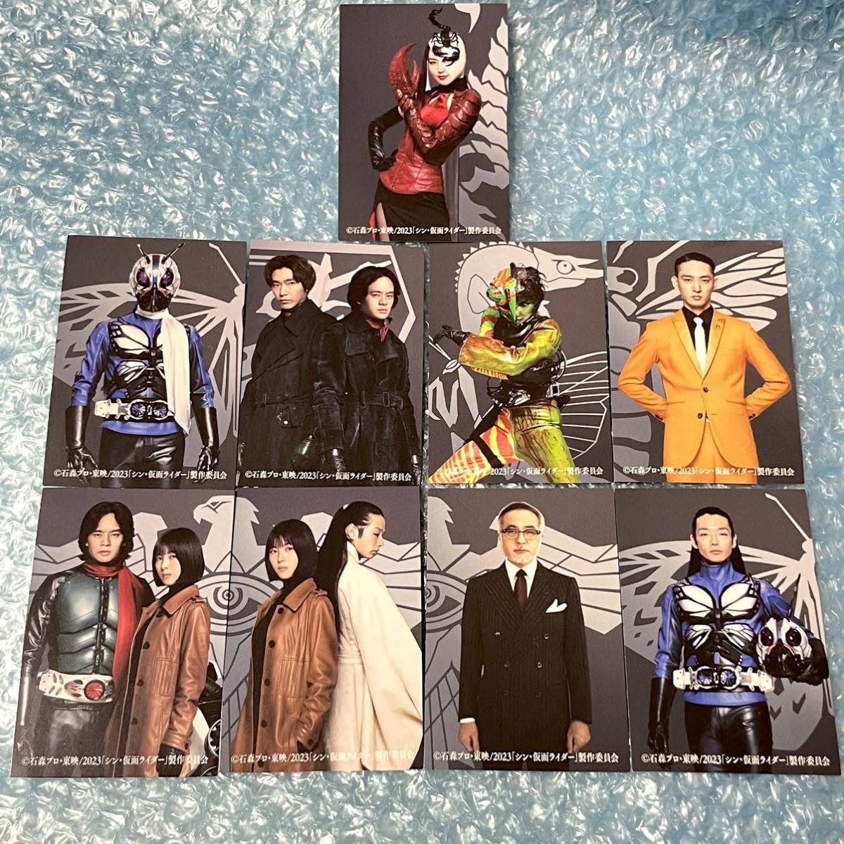 シン・仮面ライダーカード 9枚セット シン仮面ライダー 劇場 入場者特典 第6弾 第5弾 サソリオーグ 長澤まさみ 池松壮亮 森山未來 本郷奏多拍卖