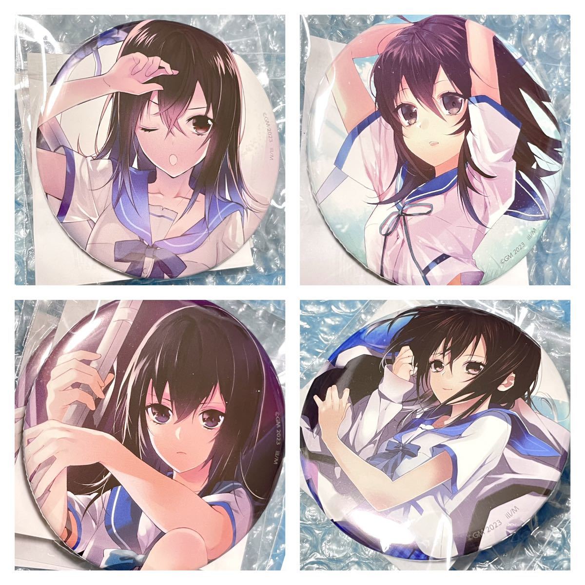 『ストライク・ザ・ブラッド』Happy birthday! 雪菜 オンラインくじ 2023 くじ引き堂 缶バッジ 4種類 ストライクザブラッド拍卖