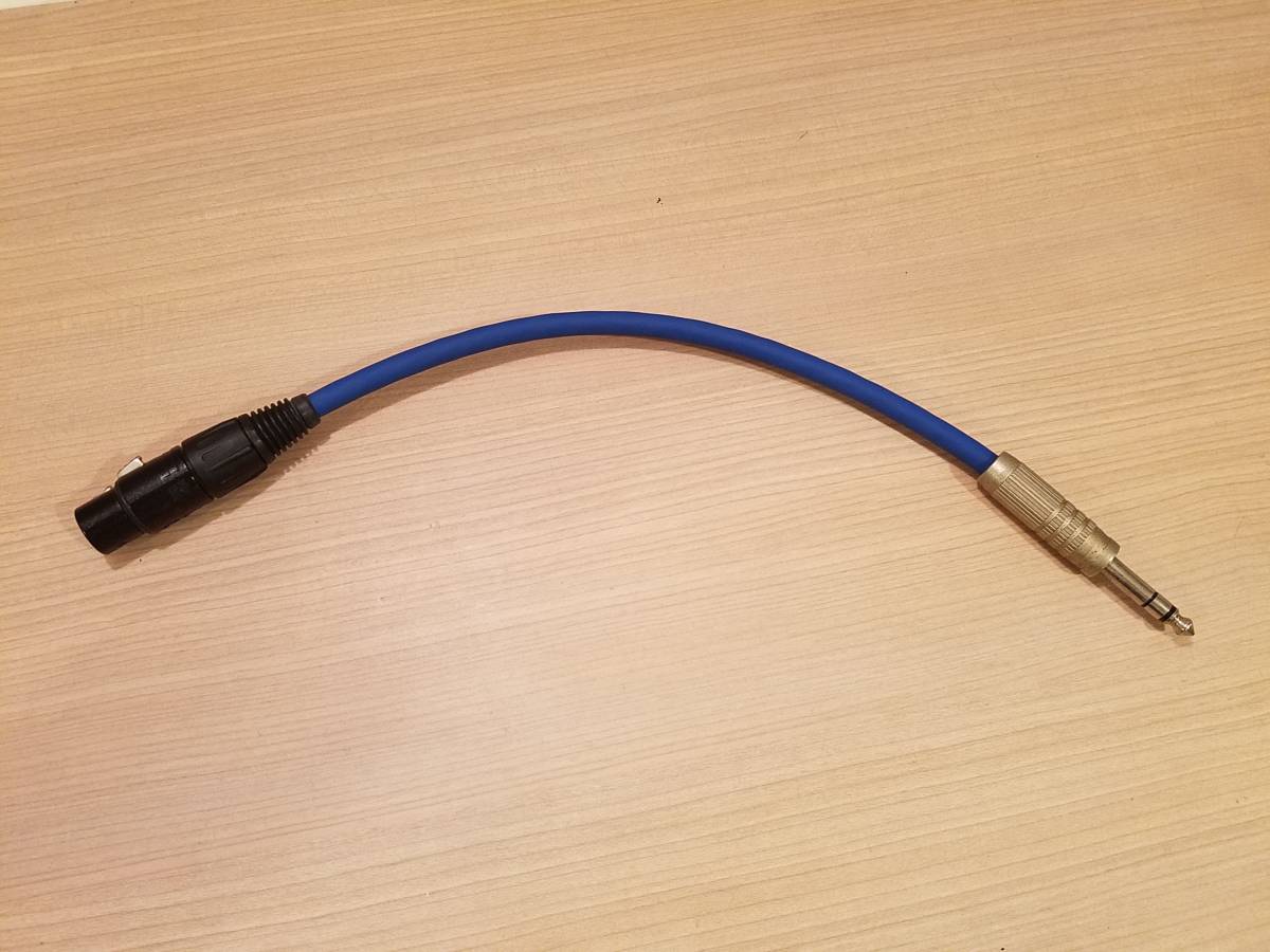 ★ 即決 XLRメス⇔ステレオフォンプラグ(TRS)変換 デジタルケーブル 平河ヒューテック 110Ω 30cm ★拍卖