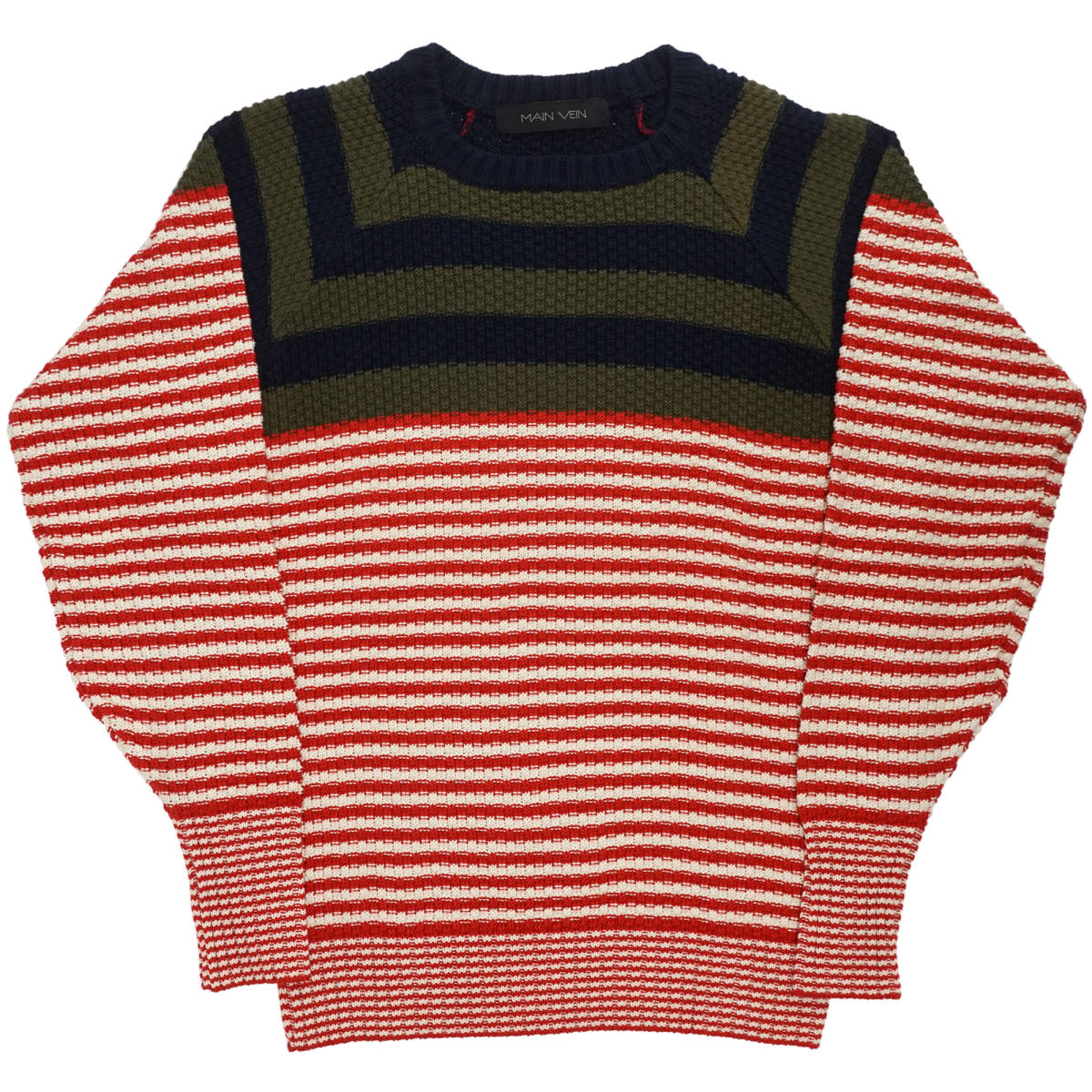 MAIN VEIN コットン セーター M相当 メインベイン time is on拍卖