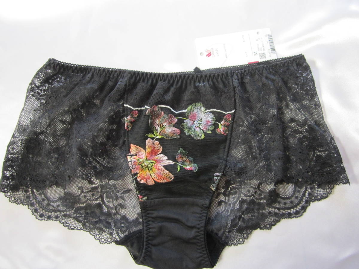 【ワコール】ラゼ スイートピーヒップハングショーツ M 黒拍卖