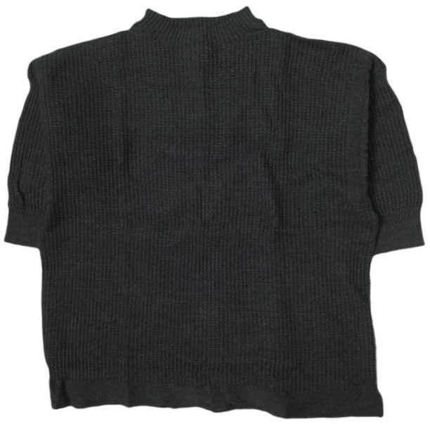 Geo Trowark x BEAMS BOY ジオトロワーク ビームスボーイ 別注 ガンジーニット 6分袖 ONE SIZE ブラック セーター プルオーバー g10818拍卖