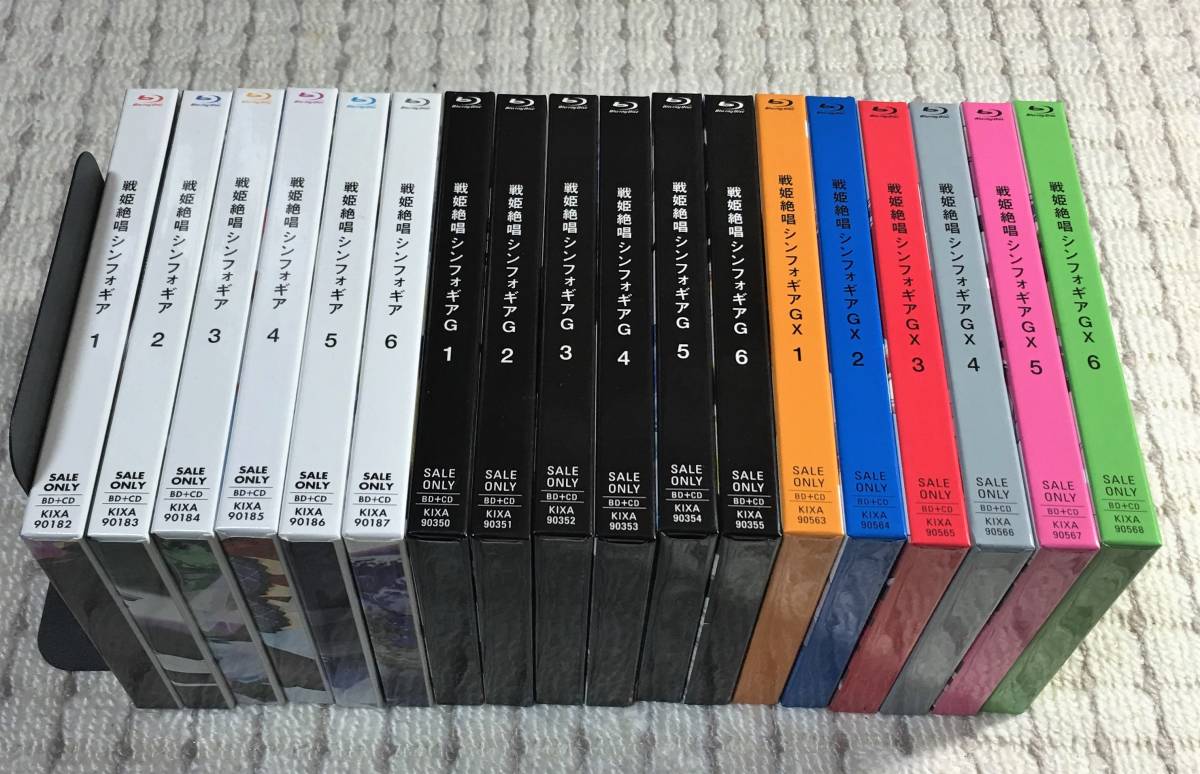 ■送料無料■ Blu-ray 戦姫絶唱シンフォギア 1期 G GX 全6巻セット 初回版 (1-3期)拍卖