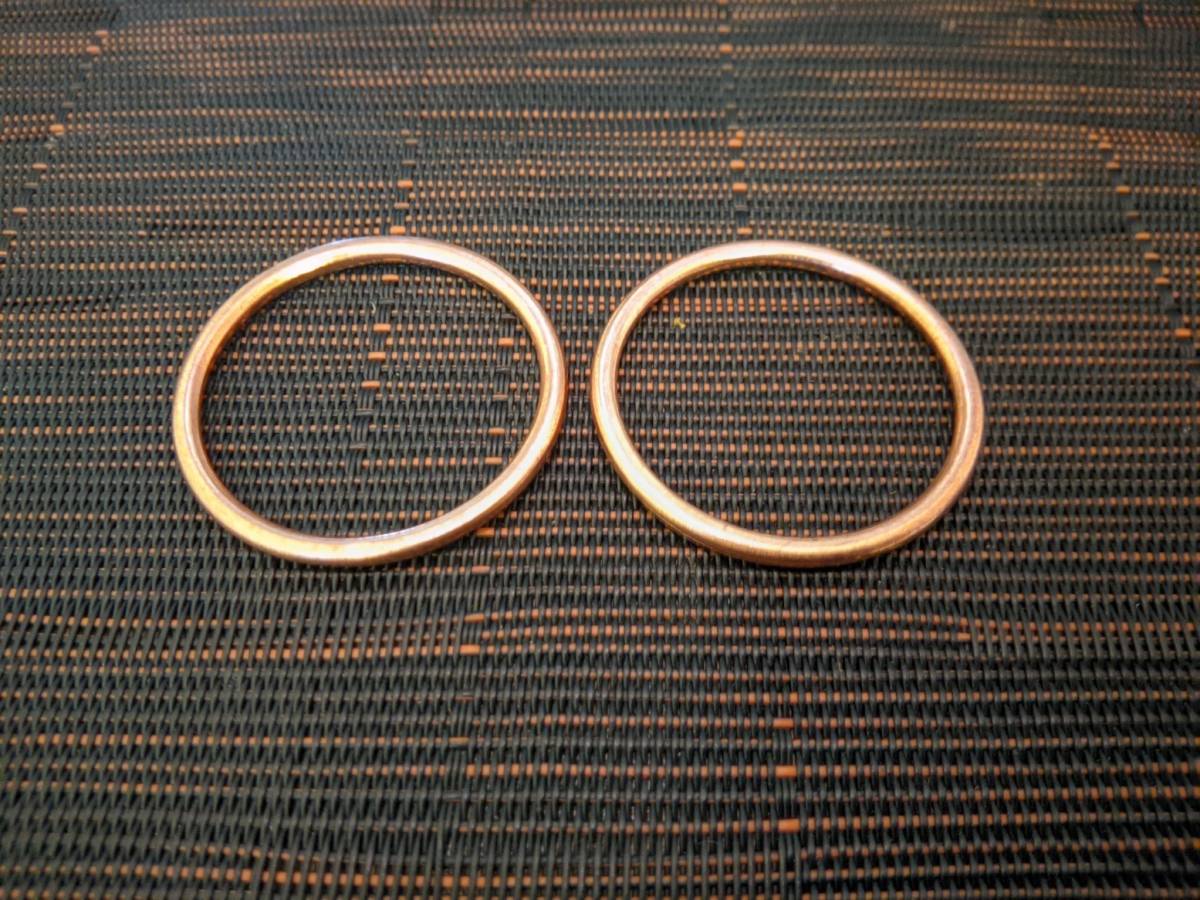 【日本製】EX-4/KLE400用 エキゾーストガスケット マフラーガスケット 拍卖