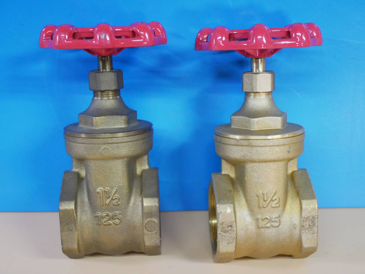 キッツ(KITZ) 125型 ゲートバルブ FH 1-1/2 2個セット 即決価格拍卖