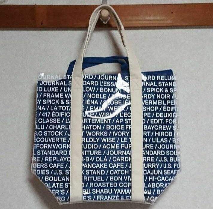 新品送料無料 ベイクルーズ トートバッグ トートバック カバン ビニールバッグ フェス ネイビー拍卖