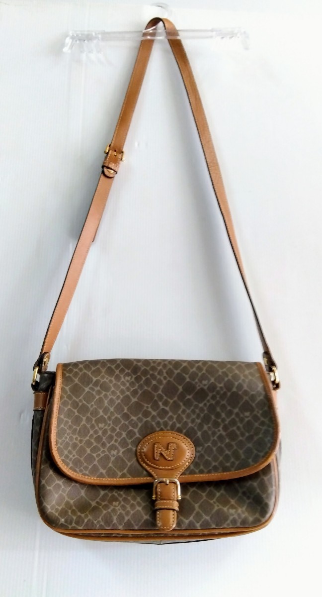 ☆★値下げ・HAPPY価格★☆NINA RICCI、ショルダーバッグ、革、ヴィンテージ、20年程前にプレゼントして頂き少し使用、保管していた品拍卖