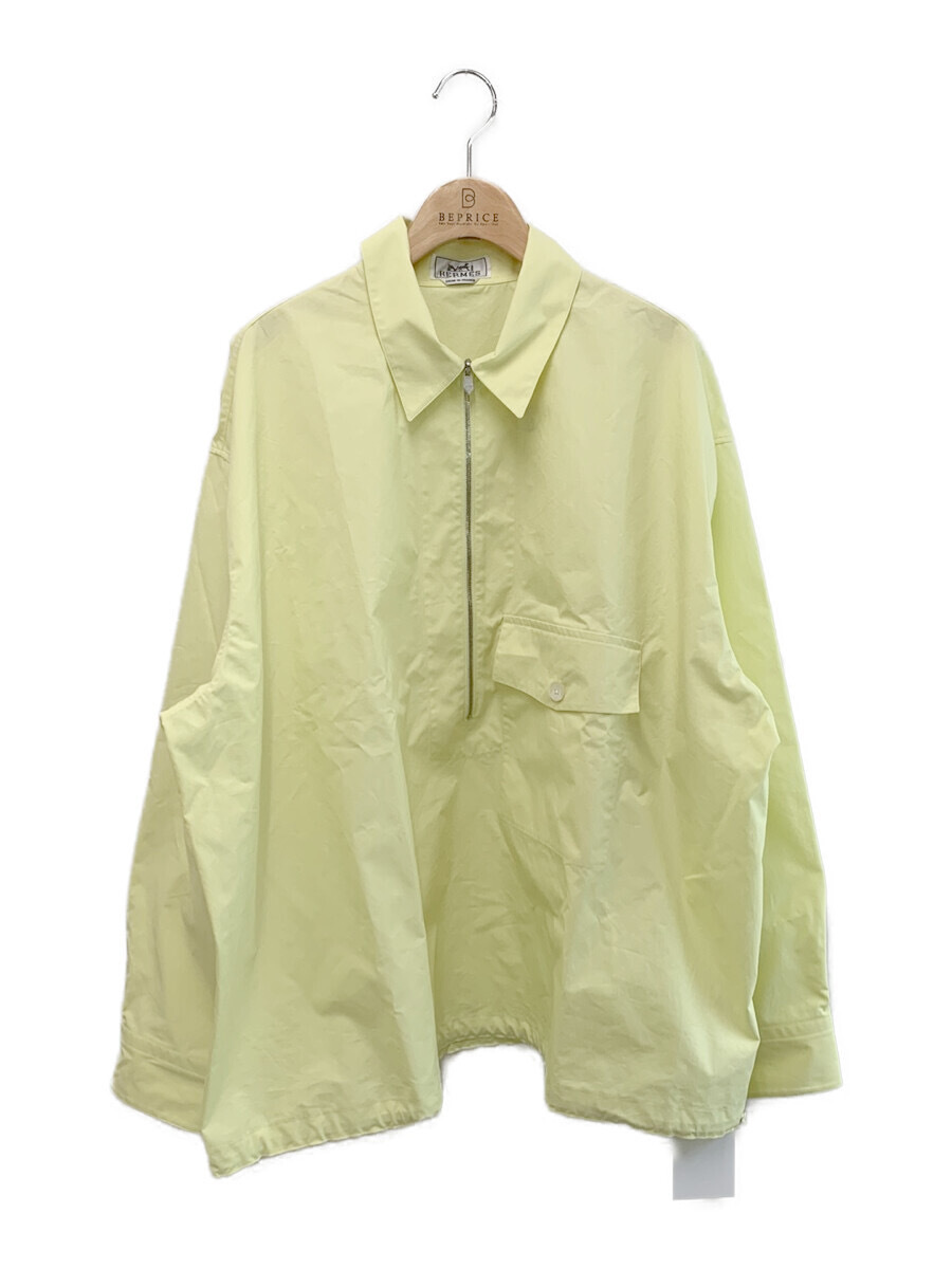 エルメス シャツ 23ss ジップアップカラー・シャツ 長袖 43拍卖