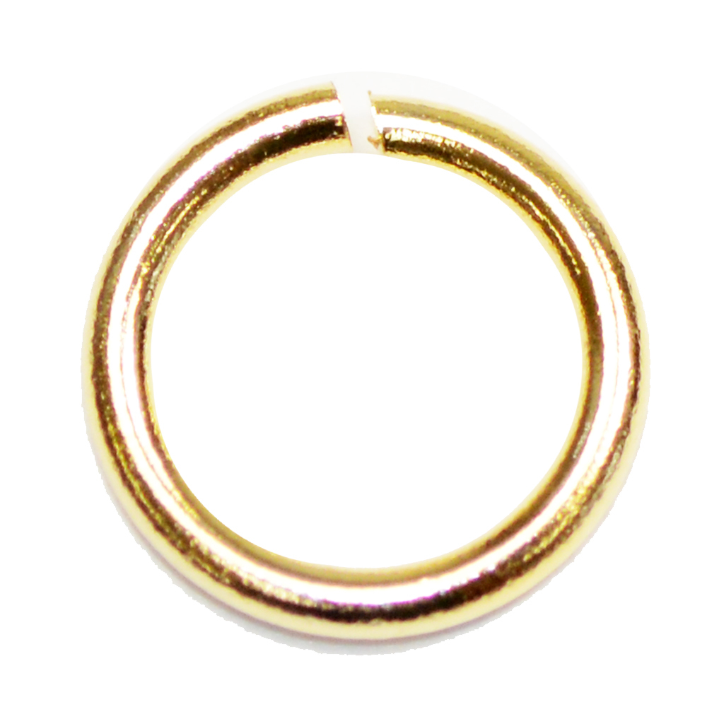 アクセサリーパーツ 金具 丸カン 0.8×6mm 金色 ゴールドカラー 基礎金具拍卖