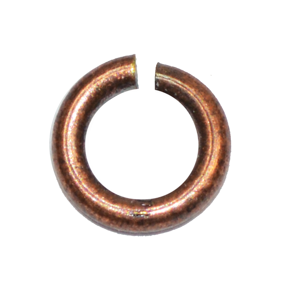 アクセサリーパーツ 金具 丸カン 0.7×3.5mm 銅古美 ブロンズ 基礎金具拍卖