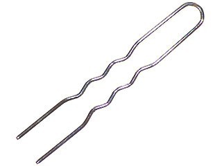 アクセサリパーツ 金具 かんざし U字タイプ 75mm 銀色 シルバーカラー 1本入り拍卖