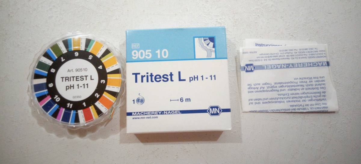 MACHEREY-NAGEL スリーバンドpH試験紙 Tritest L ph1-11(Lタイプ) MN90510 6m 10箱 未使用品拍卖