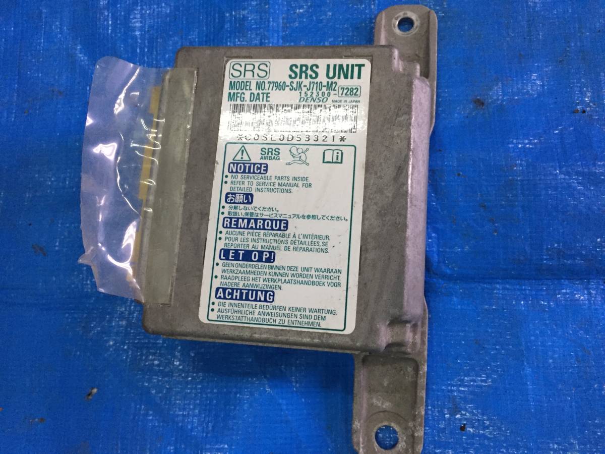 W2-61 エリシオン RR1 RR2 RR3 RR4 K24A エリシオン エアバック エアバッグ コンピューター ECU CPU 77960-SJK-J710-M2拍卖