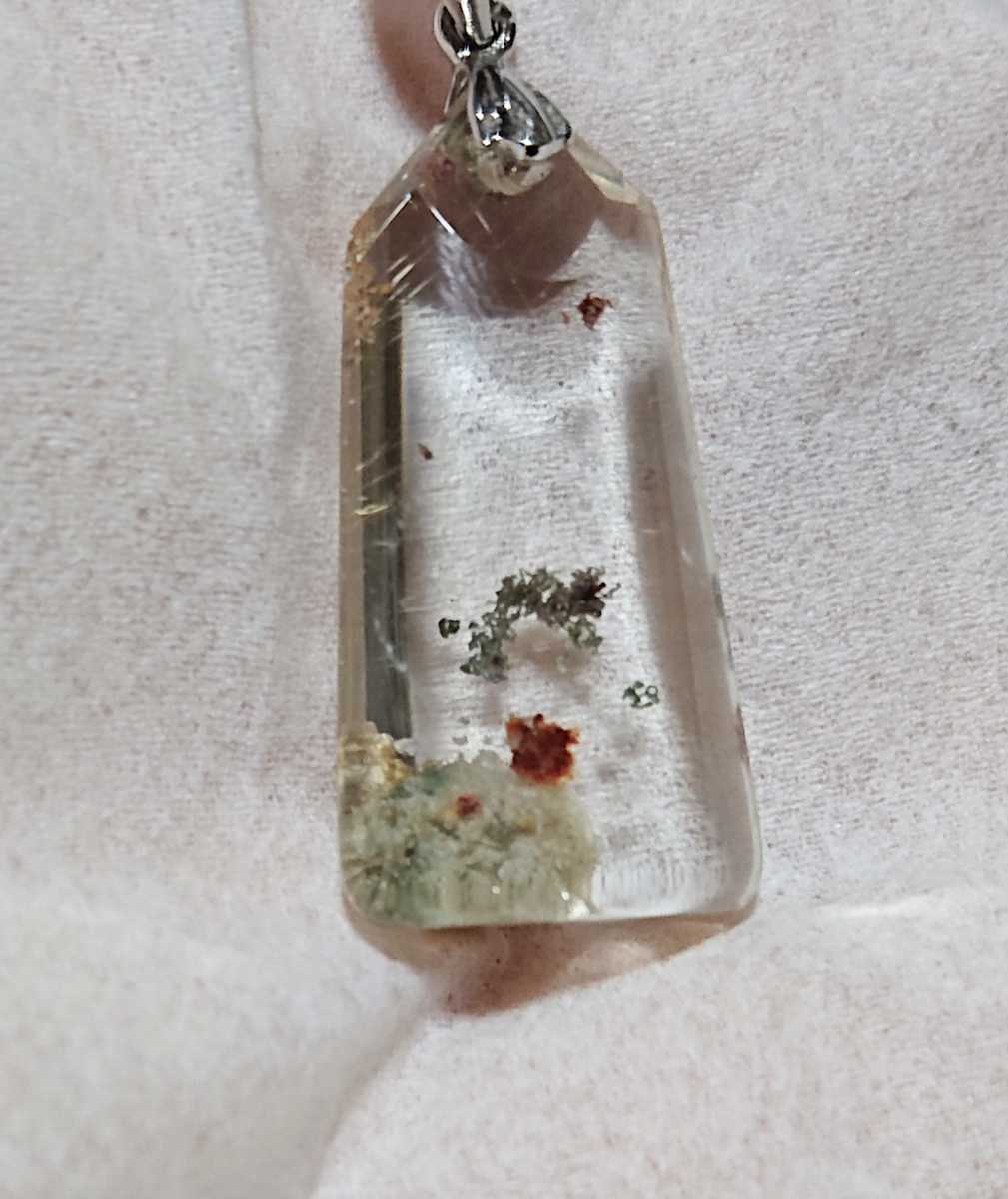 ルチル入りガーデンクォーツ(庭園水晶)ペンダントトップ/高品質 極クリア拍卖