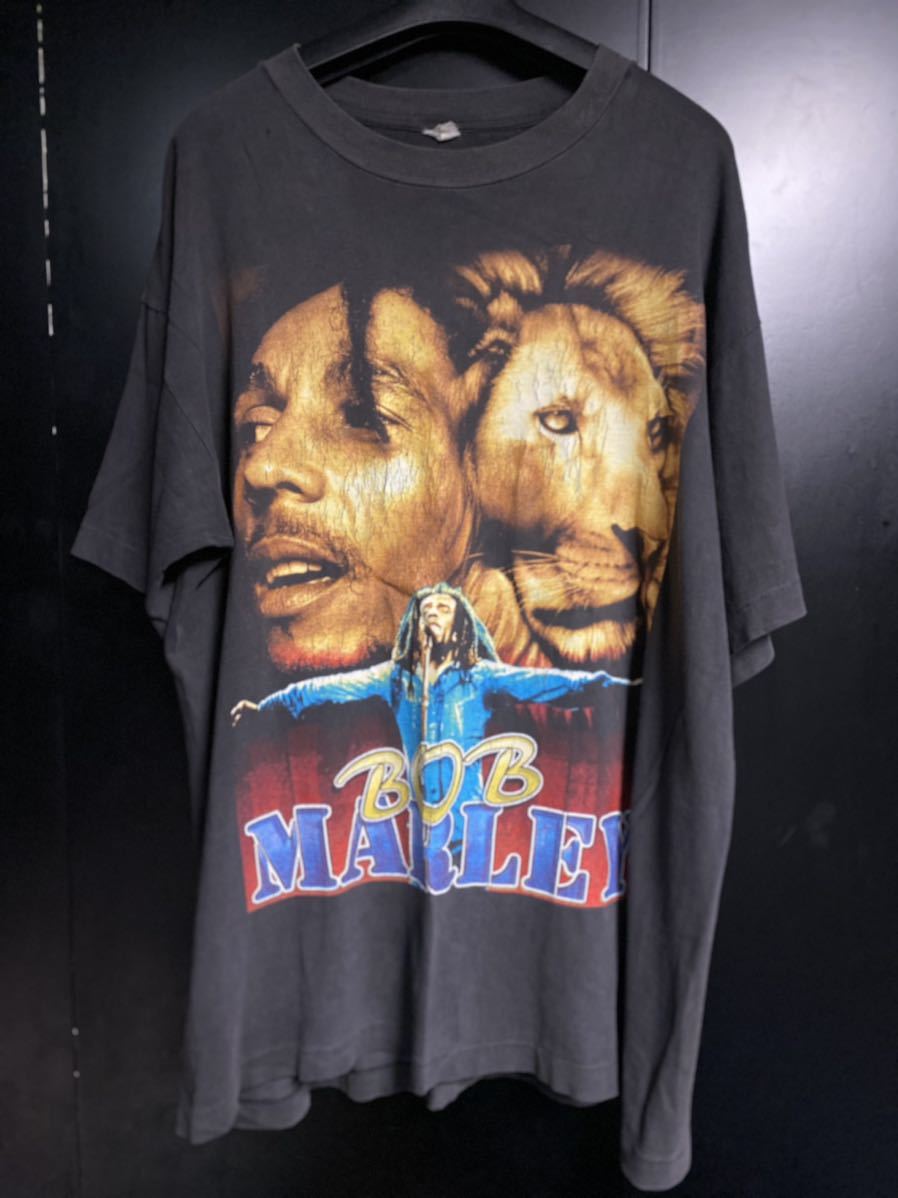 激レア80'S当時物 BOB MARLEY CATCH A FIRE Tシャツ ヴィンテージ ラップTシャツ ブラック XL ボブマーリー シングルステッチ拍卖