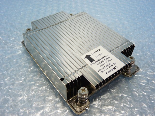 1NQJ // Fujitsu PRIMERGY CX2550 M1 の CPU2 用 ヒートシンク クーラー / B26898-B988-V1 / A3C40174288 / ネジ間隔約94-56mm //在庫4拍卖
