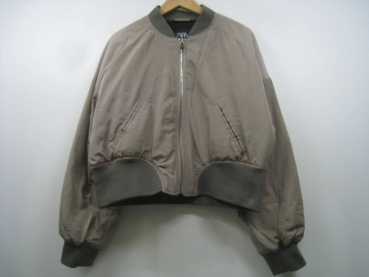 ZARA ザラ MA-1ジャケット 茶 ブラウン サイズL拍卖