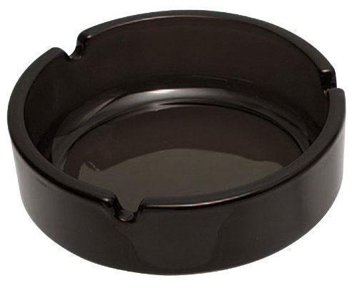 送料無料 卓上灰皿 日本製 ガラス製/アルジェ(黒)P-05513-BK-JAN 東洋佐々木ガラスx10個セット/卸拍卖