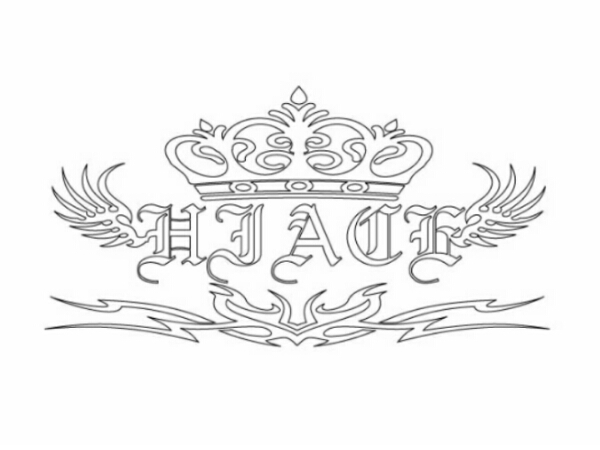 トヨタ ハイエース HIACE カッティング ステッカー Mサイズ拍卖