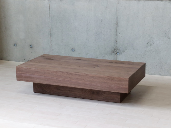 Mono センターテーブル 120 リビングテーブル 幅120 奥行60 高さ30 ウォールナット節あり おしゃれ ナチュラル モダン 天然木 木目 木製拍卖