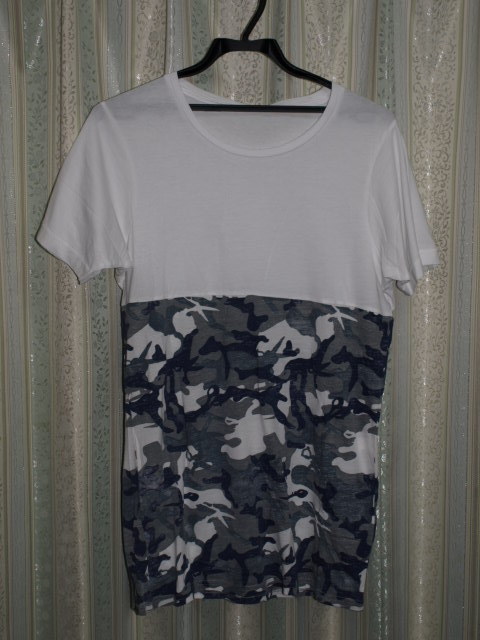 未使用 定価12,980円 デンハム DENHAM 半袖Tシャツ ドッキング素材拍卖