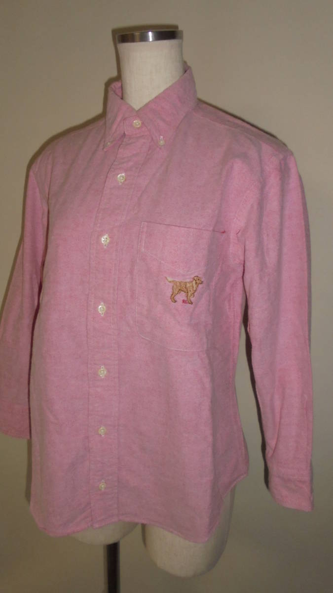 美品 RALPH LAUREN ラルフローレン ボタンダウンシャツ 長袖 ラブラドールレトリバーsize140 ナイガイ 拍卖