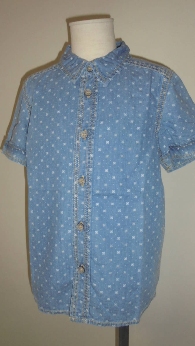 未使用 ベネトン benetton 半袖シャツ sizeXS 柄 110拍卖