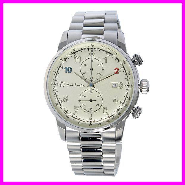 【Paul Smith ポール・スミス】◆BLOCKCHRONO ブロッククロノ クロノグラフ クオーツ メンズ P10142拍卖
