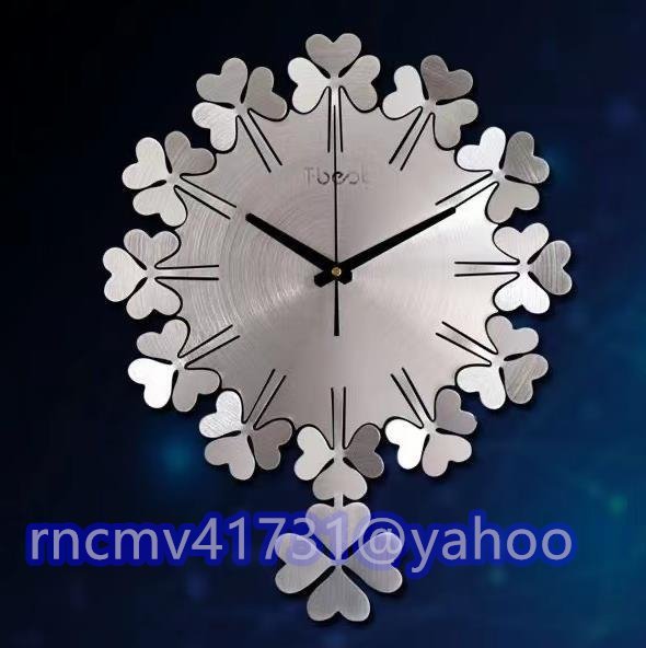 「81SHOP」極上品★ヨーロッパ式 応接間 壁掛け時計 静音 飾り物 壁掛け時計 創意 ファクション 北欧 現代 個性溢れ 時計拍卖