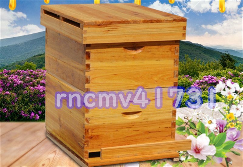 「81SHOP」特売!強くお勧め★バンブルビー巣箱 蜜蜂 ミツバチ 飼育巣箱 みつばち飼育用巣箱 杉木製巣箱 養蜂器具 養蜂用品拍卖